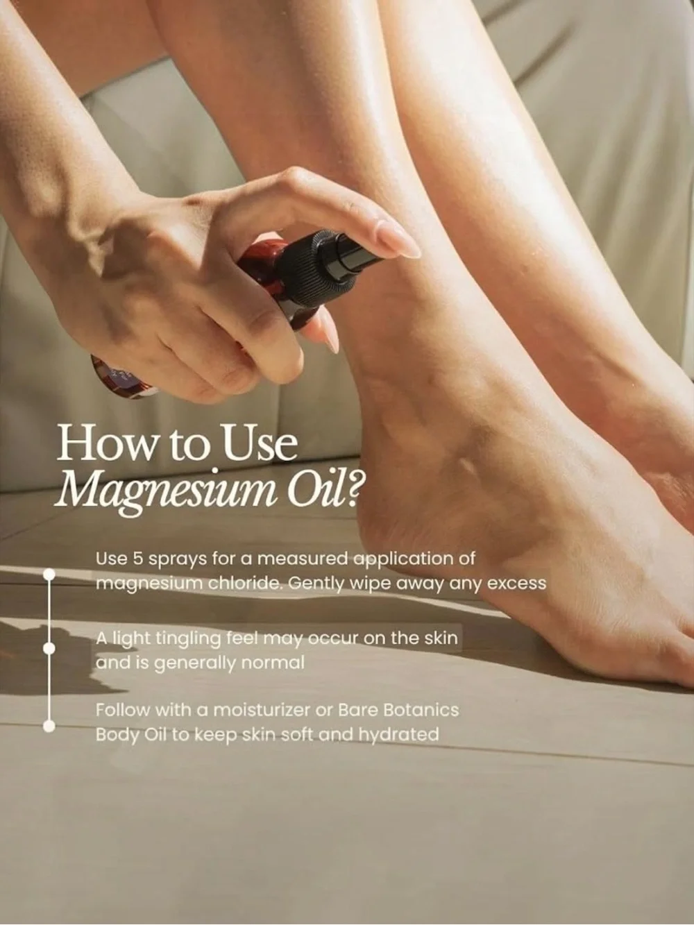 Unscented Magnesium Oil Spray, 4oz. Bottle, Made in USA